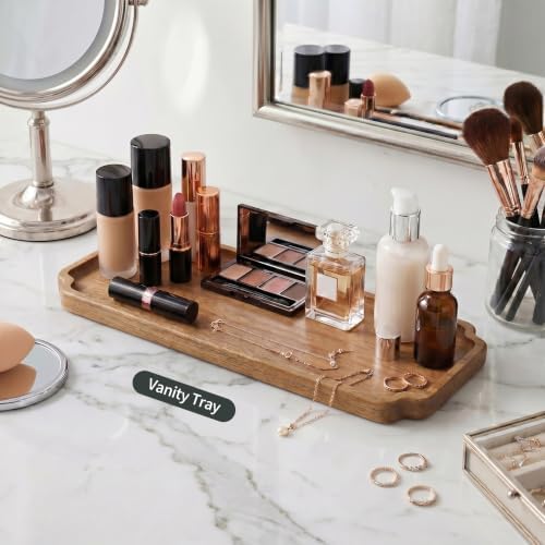 Small Wood Tray – Acacia Serving Platter Vanity Tray Mini Wooden Tray Decor - Image 6