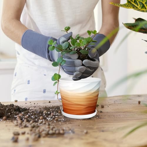 5 Inch Ceramic Plant Pot(5.5 in Diameter, 4 Pack) - Image 3