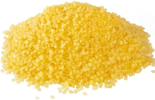 Natural Yellow Beeswax Granules (10-Pound) | Unrefined Pure Material for DIY Projects | Candle Making, Skin Care, Lip Balm, Soap Base | Organic Beeswax Pellets by Grcdoyvl