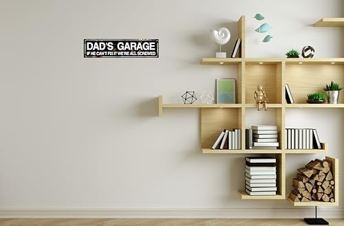 Retro Tin Metal Sign Dad'S Garage Statement Farmhouse Bathroom Wall Decor for Home Vintage Bar or Dorm Unique Gift Idea for Friends 4x16 in - Image 6
