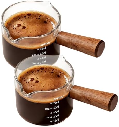 2 Pack 2.5 oz Double Spout Espresso Shots Cup by bestsellerairblowgunkittoolshardwaresewingjewelryaccessoriesfitnesssports