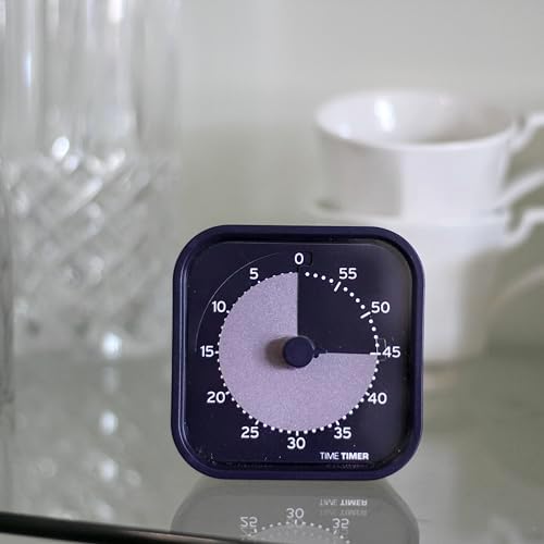 Time Timer MOD Home - Metallic Series - Individual Sized 60 Minute Visual Countdown Timer for ADHD, Adults, Students, and Pomodoro with Silent Operation (Metallic Indigo) - Image 5