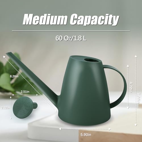 1.8L Watering Can, Watering Can Indoor Plants, Long Spout Small Water Can - Image 2