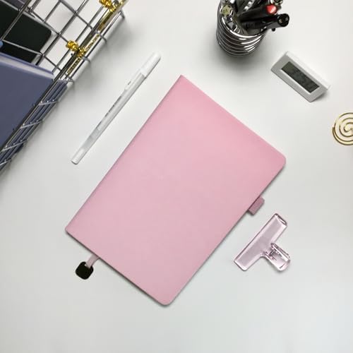 A5 Dotted Journal Starter Kit with Stencils and Stickers, Hardcover Dot Grid Notebook with 120 GSM Paper, Index Tabs and Date Stickers for Journaling, Study and Work,Pink - Image 6