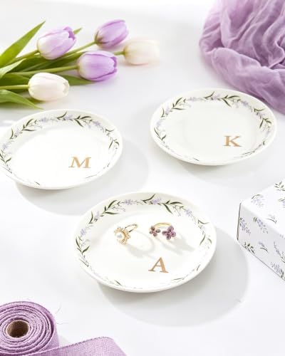 Ceramic Personalized Jewelry Dish Ring Holder Trinket Tray V - Image 6