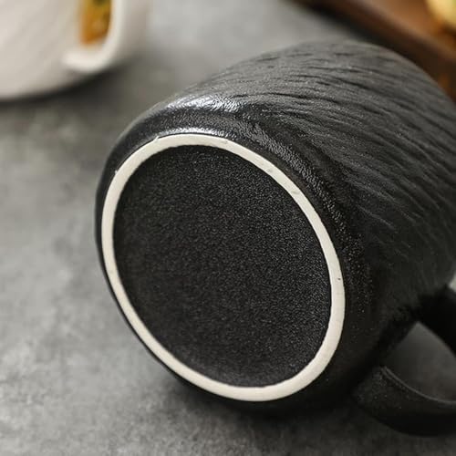Large Capacity Ceramic Mug - Minimalist Design, Unique Water Cup for Tea & Coffee - Office & Home Use, Couple Mugs Set with Stylish Aesthetic - Image 4