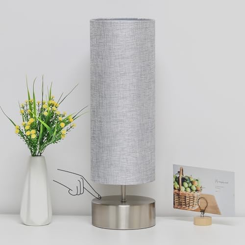 Bedside Touch Lamp, 3 Way Touch Control Table Lamp, Modern Nightstand Lamp by Seasidevillage