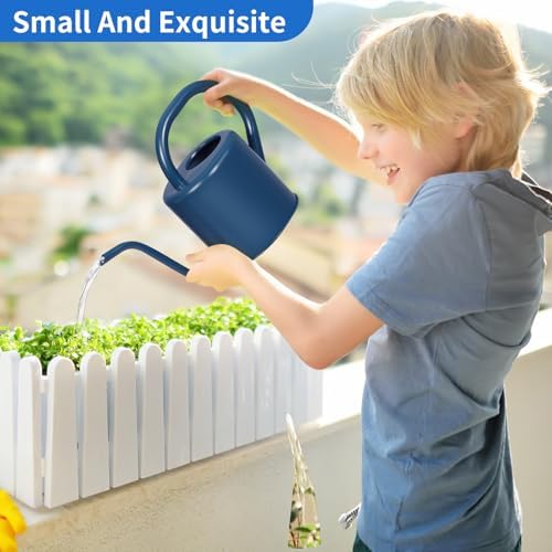 Watering Can, Stainless Steel Watering Can for Indoor & Outdoor Plants, 1L/35oz Long Spout Water Can with Handle, Rust-Proof Plant Watering Pot for House Plants, Garden Flowers - Image 2