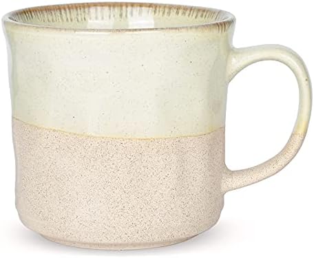 Bosmarlin Large Ceramic Coffee Mug, Big Tea Cup for Office and Home, 18 Oz, Dishwasher and Microwave Safe, 1 PCS (Green, 1) by Bosmarlin