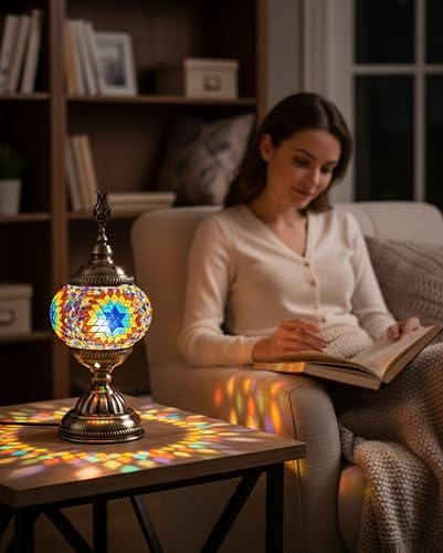 Ottoman Mosaics Turkish Mosaic Lamp Kit | DIY Art & Craft Project for Adults | Make Your Own Handmade Lamp (Multicolor) - Image 3