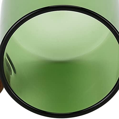 Heat Resistant Glass Tea Cups, Clear Glass Mugs with Wooden Handle, 120ml Coffee Mugs for Office Home Party (Green) - Image 7