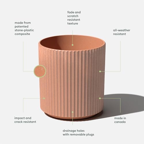 Veradek Demi Series Planter - Large Round Outdoor Planter - Image 2