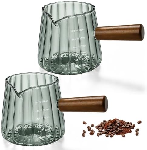 6 OZ Espresso Cups, Espresso Accessories, Espresso Shot Cups, 2 PCS, Gray by Unknown