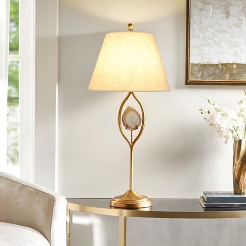 Beige Lamp Shade for Table Lamps, Small Empire Linen Textured Fabric Lampshade, 6 Inch Top 10 Inch Bottom 7 Inch High, Spider Fitter Replacement Shade for Bedside and Nightstand Lamps - Image 3