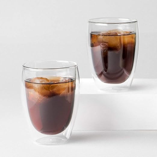 Bodum 12oz Pavina Double Wall Insulated Tumbler, High-Heat Borosilicate Glass, Set of 6, Clear - Image 4