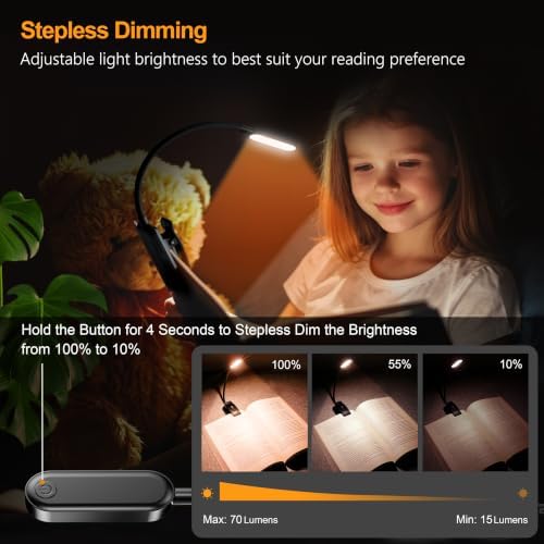 Gritin 16 LED Rechargeable Book Light for Reading in Bed - Image 3