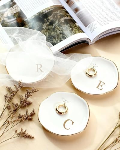 Ceramic Jewelry Tray Trinket Ring Dish Personalized Gifts for Women Bride - Image 5