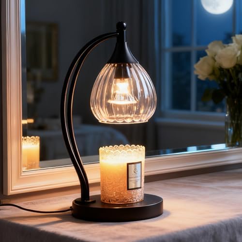 GOODBUY Candle Warmer Lamp with Timer Dimmer - Candle Lamp for Jar Candles - Birthday Gifts for Women Mom Home Decor House Warming Gifts, Lamp with 2 Bulbs - Image 3