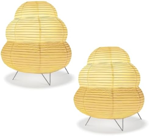 YY YEARCHY Rice Paper Table Lamp 10-inch Tall by YYYEARCHY