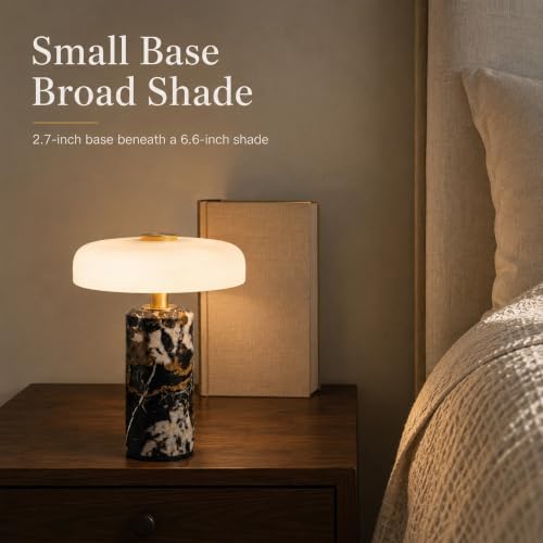 Cordless Rechargeable Marble Table Lamp with Touch Dimmable﻿ - Image 4