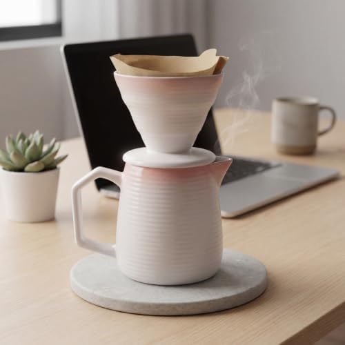 pour over coffee maker - Ceramic Dripper Pot, Heat-Resistant & Easy Clean - Image 5