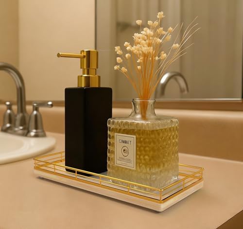 Bathroom Vanity Tray for Countertop, 12" x 6" Oak Wood Toilet Tank Tray - Image 2