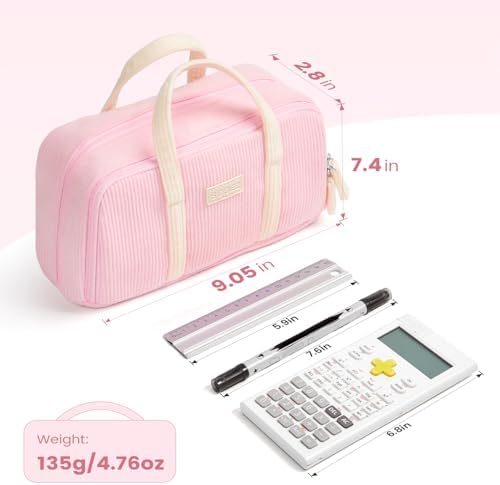 Sooez Large Pencil Case Pouch, Extra Big Pencil Bag with 5 Compartments - Image 5