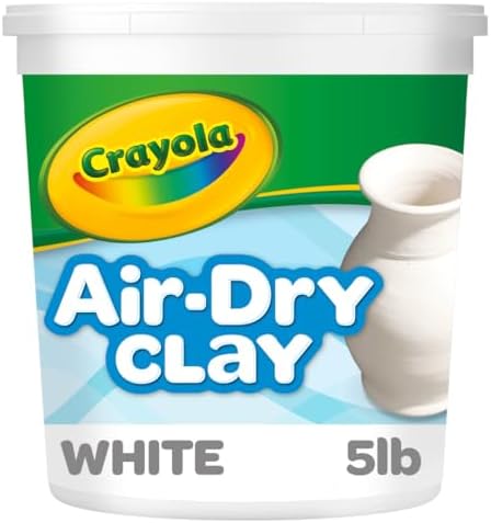 Crayola Air Dry Clay (5lbs), Teacher Supplies, Natural White Modeling Clay for Kids, Sculpting Material, Bulk Craft Supplies for Art Classrooms, Pack of 4 by Crayola
