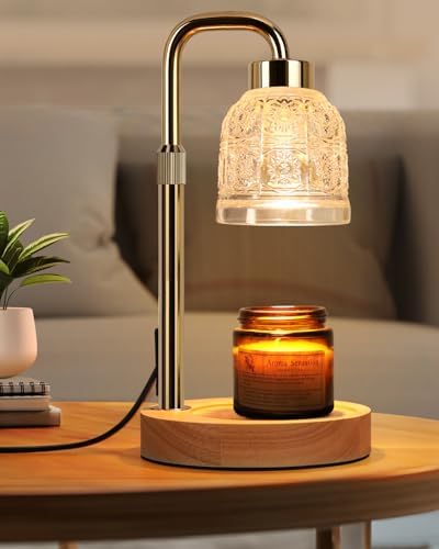 AIFEI Candle Warmer Lamp with Timer, 2/4/8H Auto-Off Candle Lamp, Gold by GreatPartnerforHomeLife