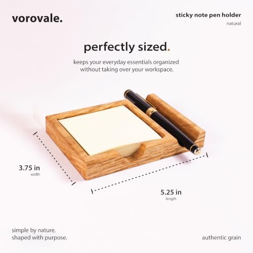 Handcrafted Solid Oak Desk Organizer, Wood Tray for Notes and Pens - Image 2
