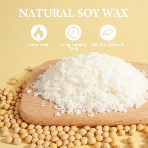FUHITIM Soy Candle Wax Kit for Candle Making 10 lbs Bag - Image 4