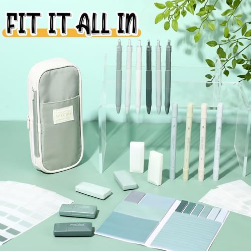 38pcs Aesthetic Office Supplies Kit, Green Color, Classic - Image 6