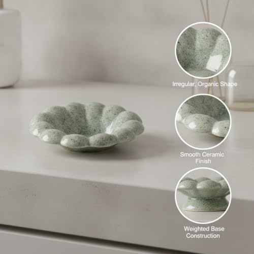 Declutter Your Space with This Irregular Ceramic Catch-All Tray for Jewelry and Keys - Image 6