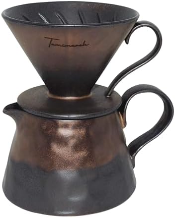 Artistic Handcrafted Ceramic Pour Over Coffee Set (Shadow) by Unknown