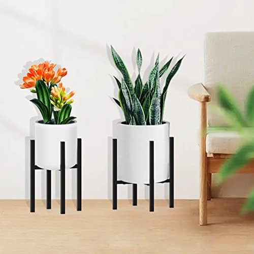 Plant Stand for 10"-16" Plant Pot Indoor Outdoor Corner, Adjustable Metal Heavy Duty for Large Pot (Black 1 Pack) - Image 5