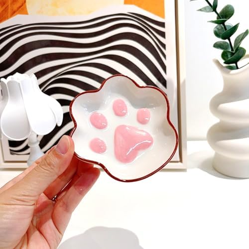 Small Cat Paw Ring Dish Jewelry Tray for Teen Girls Gifts - Image 3