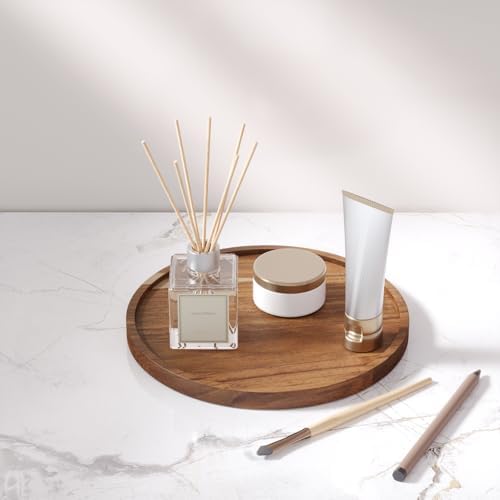 VERTORGAN Acacia Wood Serving Tray,8.7 Inch Decorative Trays,Home Decor - Image 3
