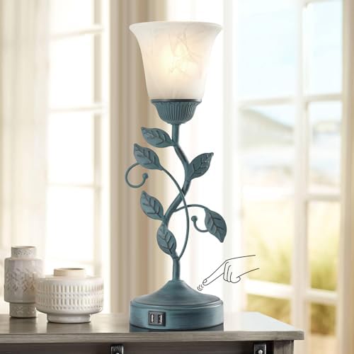 Vintage Touch Table Lamp for Living Room with 2 USB C+A Ports - Image 2