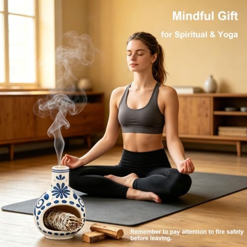Handmade Ceramic Incense Holder for Palo Santo Stick and Sage Candle Burner - Image 3