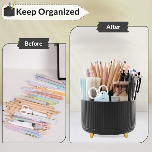 SKYDUE 360 Degree Rotating Desk Organizer, Pencil Pen Holder for Desk - Image 4