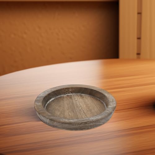 Wooden Serving Tray for Home Decor with Smooth Finish, Minimalist Chic Design, Elegant and Sophisticated Round Tray for Coffee Table or Dining Table Holder - Image 5