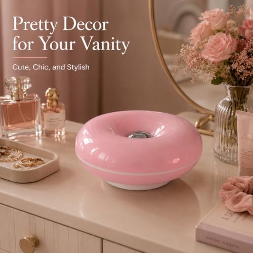 Pink Donut Lamp,Rechargeable,Pink Ambient Light,Bedroom Decor Gift - Image 2