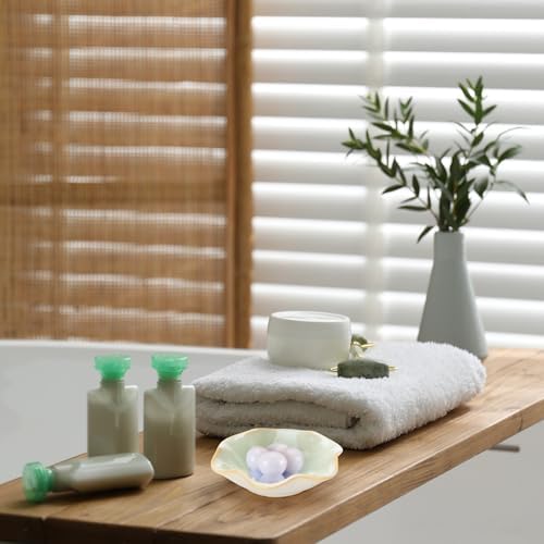 Teenyyou 8 Pcs Ceramic Jewelry Dish Bulk Small Trinket Tray, Green - Image 3