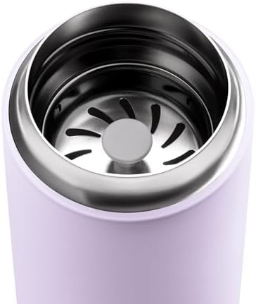 Fellow 12 oz Carter Move Travel Mug - Vacuum-Insulated Stainless Steel Travel Coffee Mug - Coffee Tumbler with Ceramic Interior and Splash Guard - Lavender Purple - Image 2