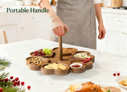 Charcuterie Board and Serving Set, Heart Shaped Christmas Funny Charcuterie Board with Handle, House Warming Gifts New Home, Wedding Gift for Couple, Bridal Shower Gift, White Elephant Gifts - Image 5