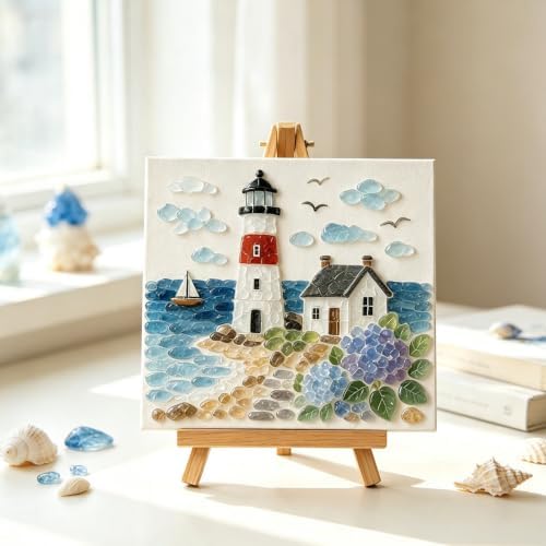 Timeless American Destinations Sea Glass Art Kit 5D Craft Mosaic (Style1) by Twohua
