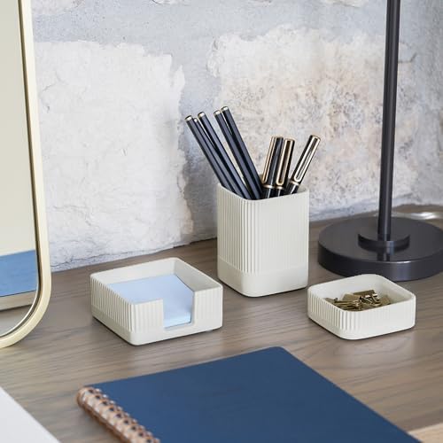 Aesthetic Desk Organizer Set of 3 - Sturdy Concrete Office Accessories - Image 5