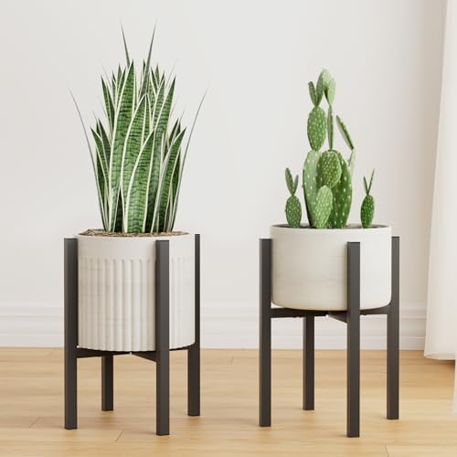 Linpla 2-Pack Adjustable Metal Plant Stands Indoor and Outdoor by Linpla