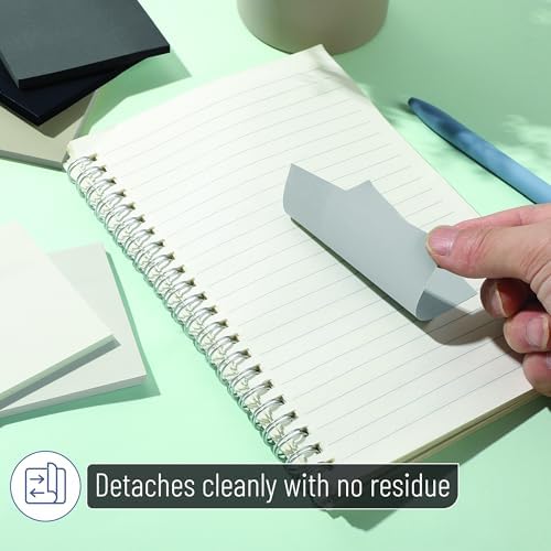 Mr. Pen- Sticky Notes, 3"x3", 12 Pads, 600 Sheets, Greyish Tones - Image 5