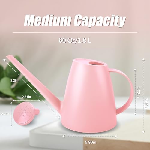 1.8L Watering Can, Watering Can Indoor Plants, Long Spout Small Water Can - Image 2